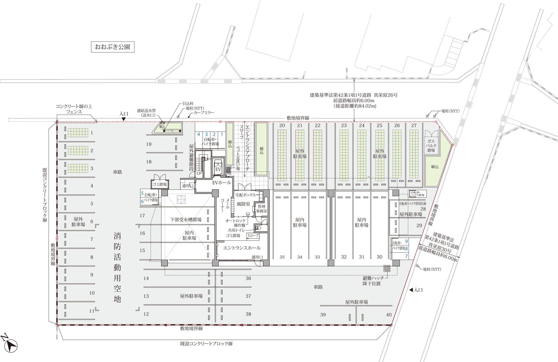 レーヴ宜野湾エコール　LAND PLAN