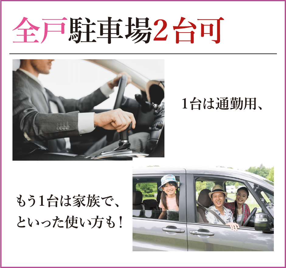 全戸駐車場2台可