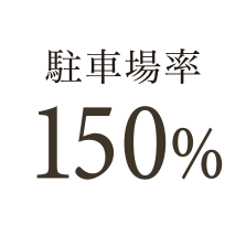 駐車場率150％