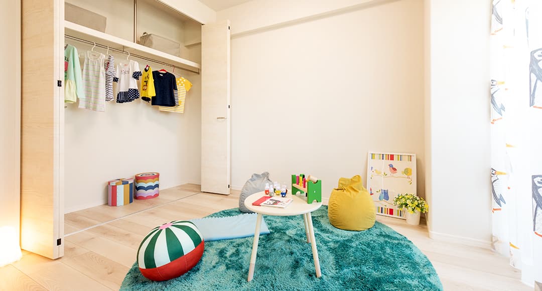 レーヴグランディ古波蔵一丁目　充実した収納スペースのある洋室は子ども部屋や趣味のお部屋に