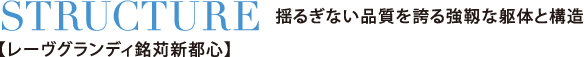 STRUCTURE 揺るぎない品質を誇る強靭な躯体と構造