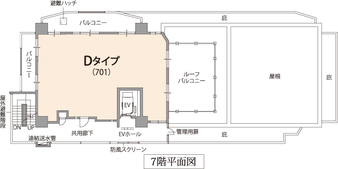 レーヴグランディ銘苅新都心Ⅱ 沖縄県那覇市銘苅 新築分譲マンション 7階平面図