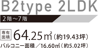 レーヴグランディ銘苅新都心Ⅲ　B2type 2LDK