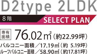 レーヴグランディ銘苅新都心Ⅲ　D2type SELECT PLAN 2LDK