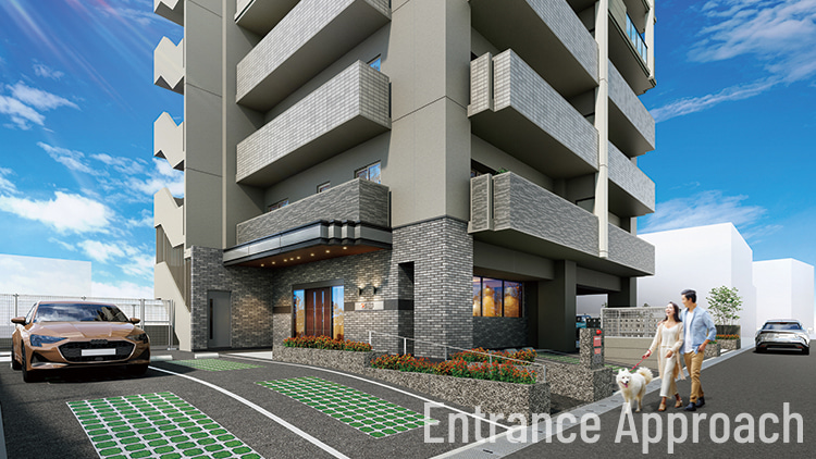 レーヴグランディ浦添宮城　エントランスアプローチ