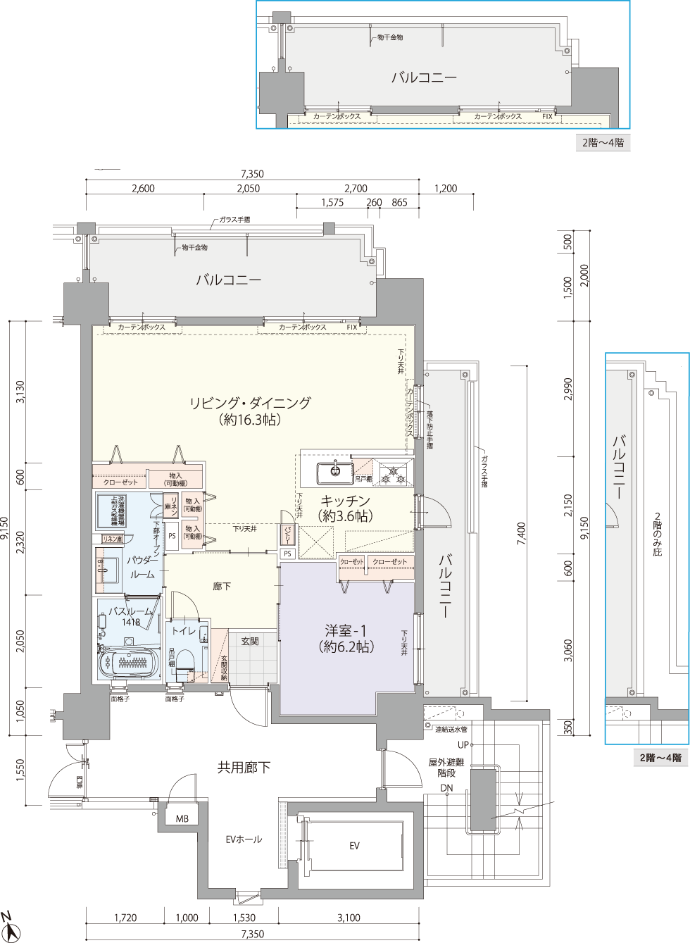 レーヴグランディ浦添宮城　Btype SELECT PLANの間取り