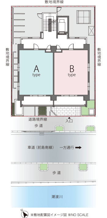 レーヴレアリゼ美栄橋　敷地配置図イメージ図