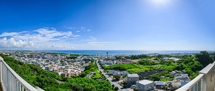 読谷村のオーシャンビュー FAN SEASIDE RESIDENCE 眺望
